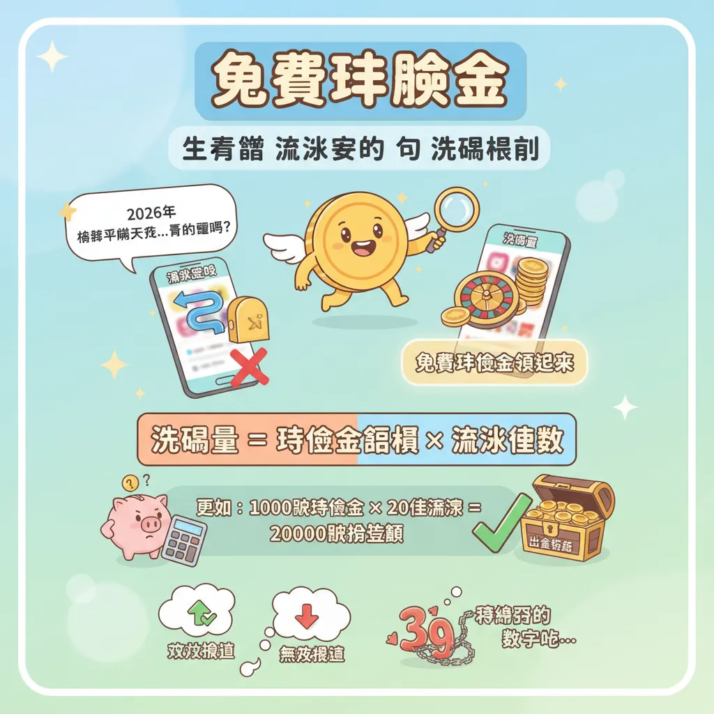 領取免費體驗金前，先看懂流水要求與洗碼限制